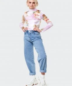 Minga London Angel Heaven Velvet Top In Pink