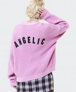 Minga London Angelic Pink Knitted Cardigan Clothing