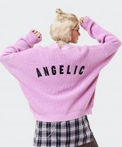 Minga London Angelic Pink Knitted Cardigan Clothing