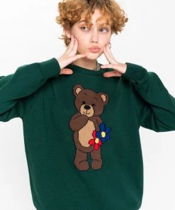 Minga London Cute Teddy Bear Knitted Jumper