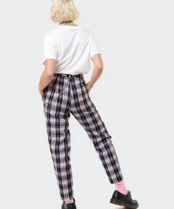 Minga London Clothing Emma Plaid Pants With Chain