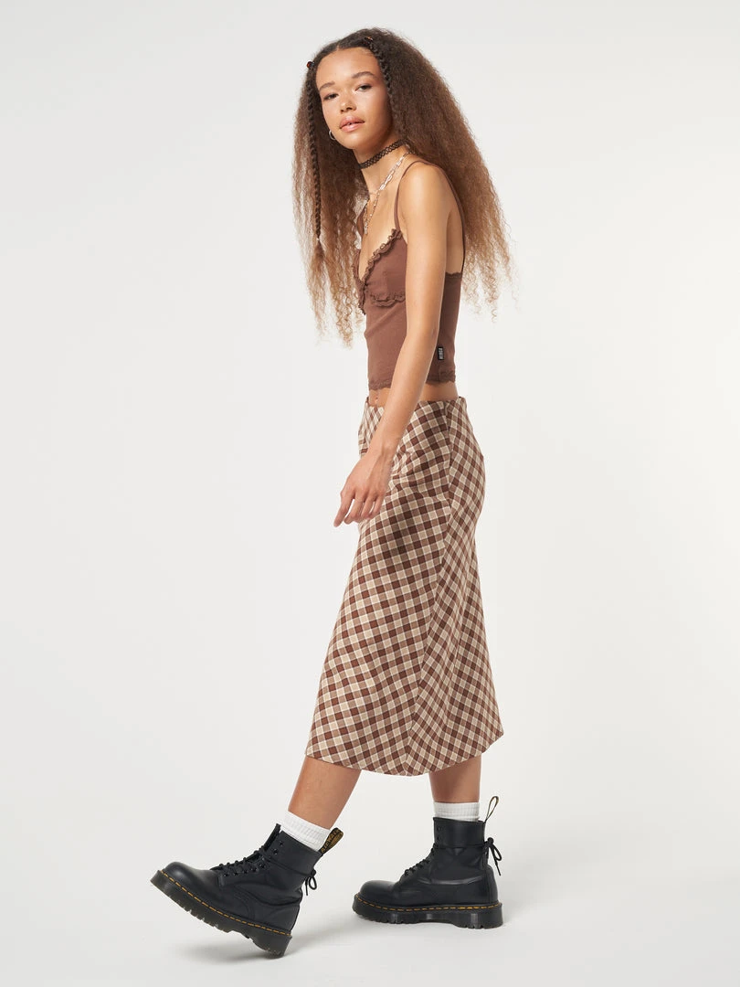 Minga London Jolene Plaid Midi Skirt