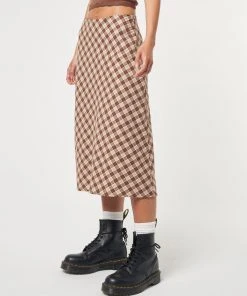 Minga London Jolene Plaid Midi Skirt