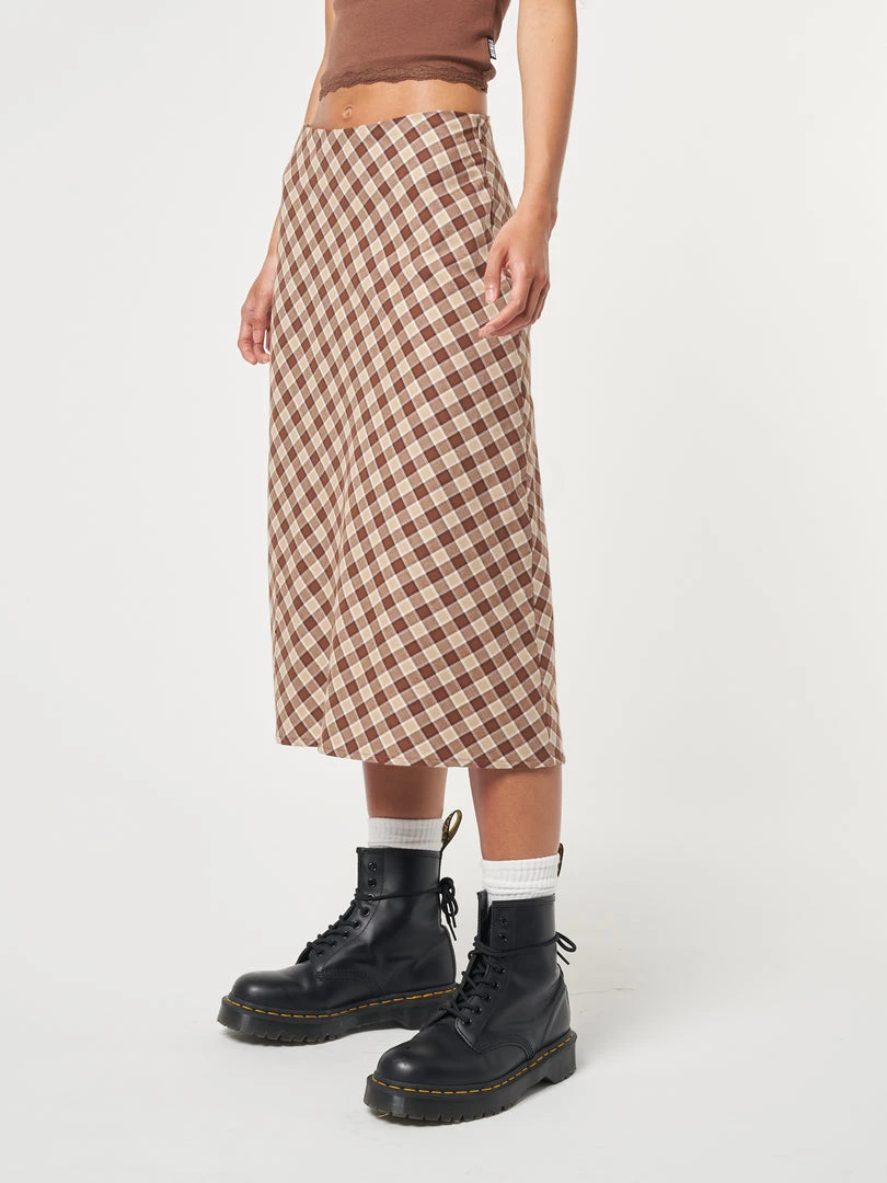 Minga London Jolene Plaid Midi Skirt