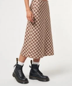 Minga London Jolene Plaid Midi Skirt