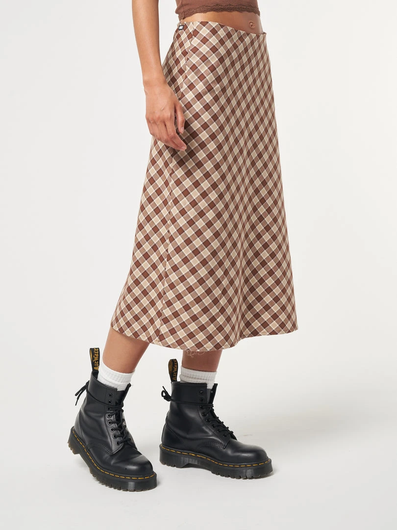 Minga London Jolene Plaid Midi Skirt
