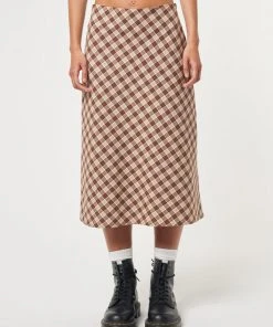 Minga London Jolene Plaid Midi Skirt