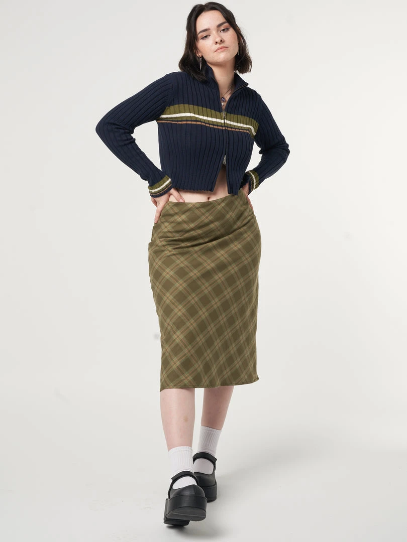 Minga London Dora Plaid Midi Skirt Most Wanted