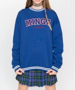 Minga London Minga Sporty Sweater In Blue