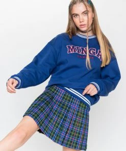 Minga London Minga Sporty Sweater In Blue