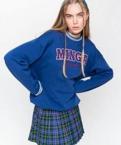 Minga London Minga Sporty Sweater In Blue
