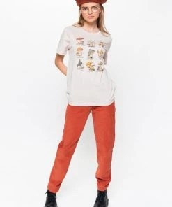 Minga London Bottoms Rust Corduroy Mom Jeans