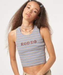 Minga London Rodeo Striped Vest Top Clothing