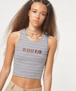 Minga London Rodeo Striped Vest Top Clothing