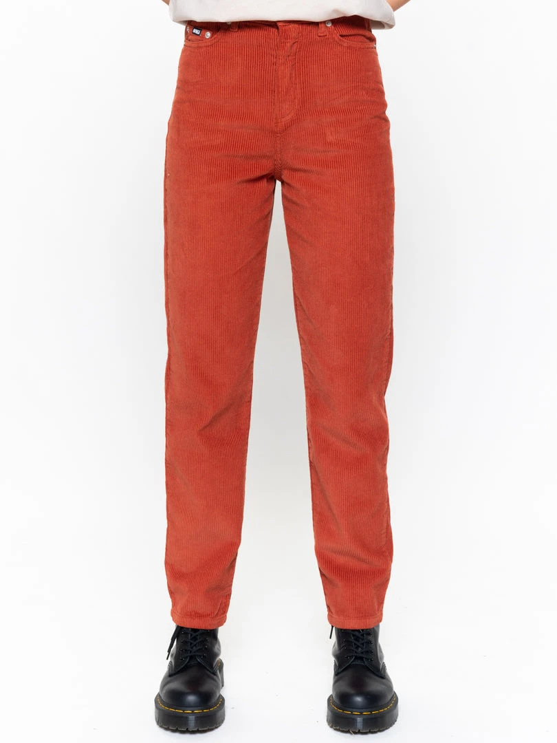 Minga London Bottoms Rust Corduroy Mom Jeans
