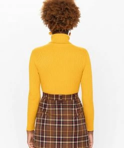 Minga London Bumble Bee High Neck Knitted Top Clothing