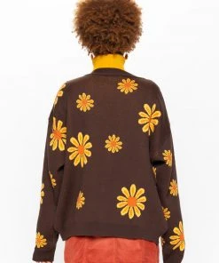 Minga London Sunflower Girl Knitted Cardigan