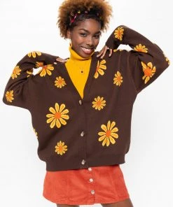 Minga London Sunflower Girl Knitted Cardigan