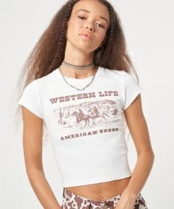 Minga London Clothing Western Life Baby Tee