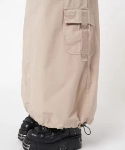 Minga London Clothing Aria Beige Cargo Maxi Skirt