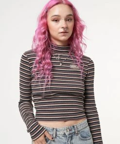 Minga London Ash Striped Ribbed Top Clothing