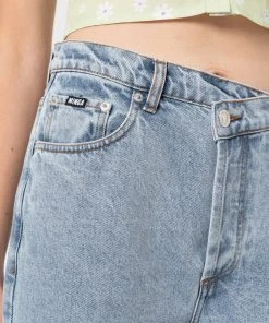 Minga London Asymmetric Straight Leg Jeans