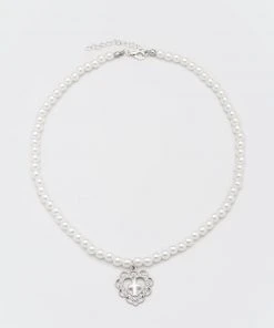 Minga London Bridget Heart Baroque Pearl Necklace