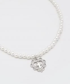 Minga London Bridget Heart Baroque Pearl Necklace