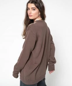 Minga London Brown Beige Argyle Knitted Jumper