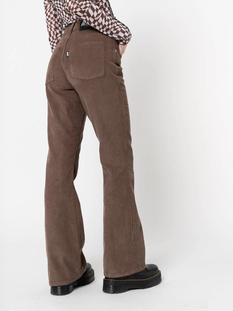 Minga London Clothing Brown Corduroy Flare Pants