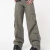 Minga London Clothing Cleo Green Y2k Cargo Pants