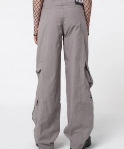 Minga London Cleo Grey Y2k Cargo Pants