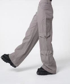 Minga London Cleo Grey Y2k Cargo Pants