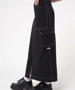 Minga London Deb Black Cargo Maxi Skirt Most Wanted
