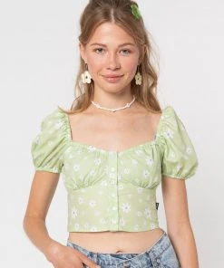 Minga London Eden Floral Milkmaid Top