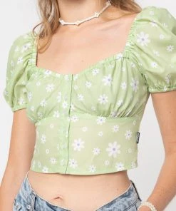 Minga London Eden Floral Milkmaid Top