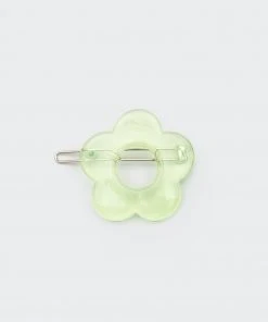 Minga London Clothing Flower Power Translucent Green Hair Clip