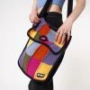 Minga London Most Wanted Glee Rainbow Patchwork Knit Bag