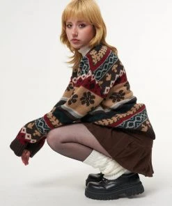 Minga London Granny Jacquard Knit Jumper