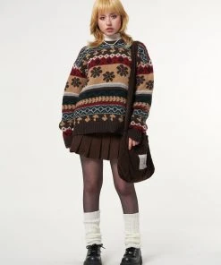 Minga London Granny Jacquard Knit Jumper