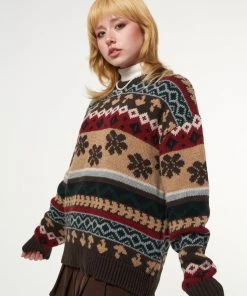 Minga London Granny Jacquard Knit Jumper