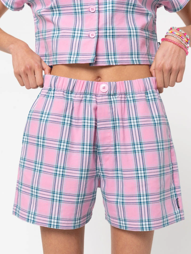 Minga London Hannah Boxer Plaid Shorts