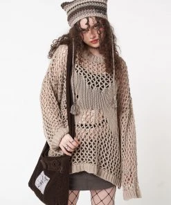 Minga London Clothing Metamorphosis Open Knit Jumper