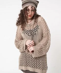 Minga London Clothing Metamorphosis Open Knit Jumper