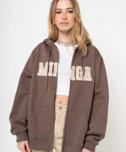 Minga London Minga Logo Zip Up Hoodie Jacket Clothing