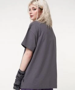 Minga London Ancient Butterfly Charcoal Grey T-shirt