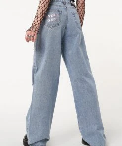 Minga London Clothing Angel Girl Wide Leg Jeans