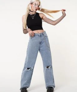 Minga London Clothing Angel Girl Wide Leg Jeans