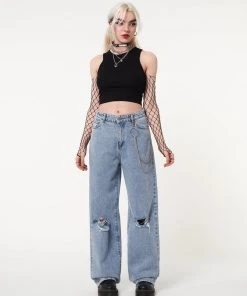 Minga London Clothing Angel Girl Wide Leg Jeans