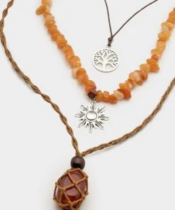 Minga London Bohemian Fairy Gemstone Necklace Set